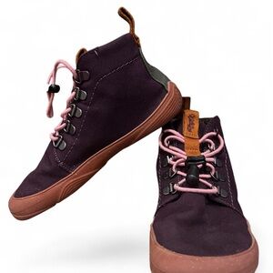 Wildling Tejo Kids Purple Sneakers with Pink Laces